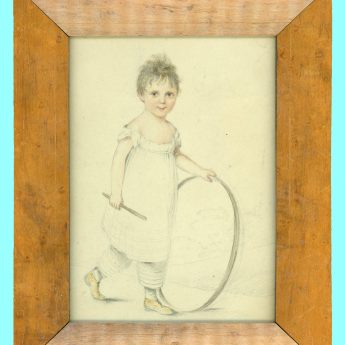 Pencil and watercolour sketch of 4-year-old Thomas George Young