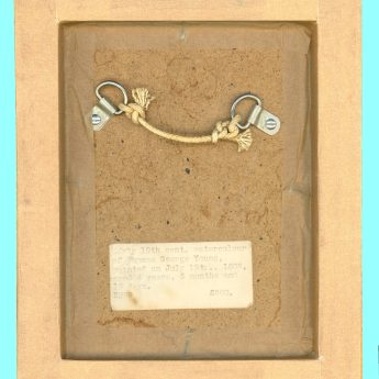 Pencil and watercolour sketch of 4-year-old Thomas George Young