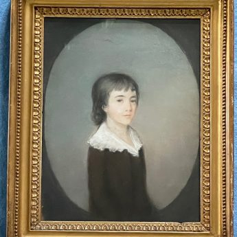 Pastel portrait of John Warren as a boy