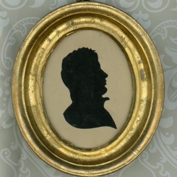 Cut silhouette of lord Byron