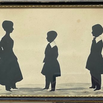 Alfred Derbyshire, cut silhouette of children