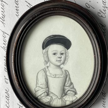James Ferguson, plumbago portrait miniature