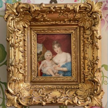Samuel Shelley, portrait of Mrs Harper and young child
