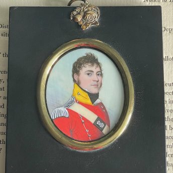 Frederick Buck, miniature portrait of a subaltern