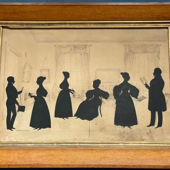 Augustin Edouart, silhouette conversation piece of the Clements Family, Ireland