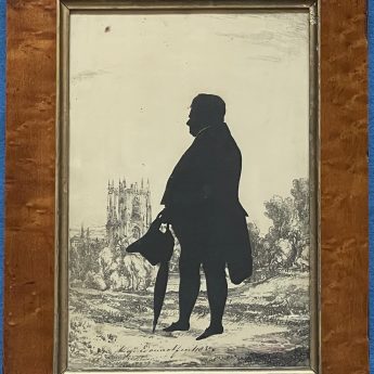 Augustin Edouart, cut silhouette of Rev Dr Jones, 1830