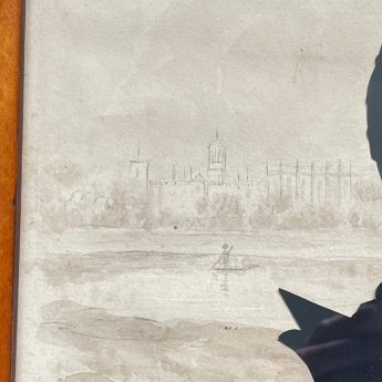 Augustin Edouart, cut silhouette of an Oxford graduate and Vice-Principal