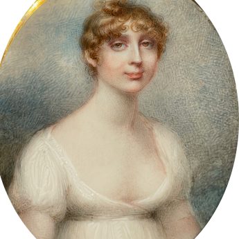 Anne Mee, miniature portrait of Christian St Barbe