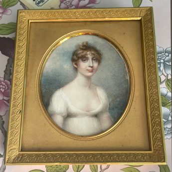 Anne Mee, miniature portrait of Christian St Barbe