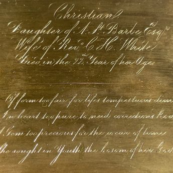 Anne Mee, miniature portrait of Christian St Barbe