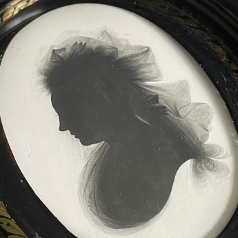 John Miers, silhouette of a lady on plaster