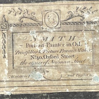 Smith of London, a fine portrait of a lady in a Gainsborough hat