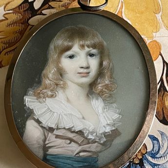 George Engleheart, a pair of miniature portrait of Harriet Reid and her son Nevile