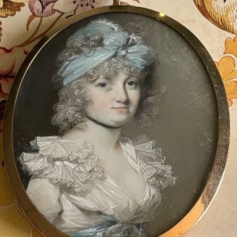 George Engleheart, a pair of miniature portrait of Harriet Reid and her son Nevile