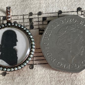 John Miers, teeny silhouette of a gentleman