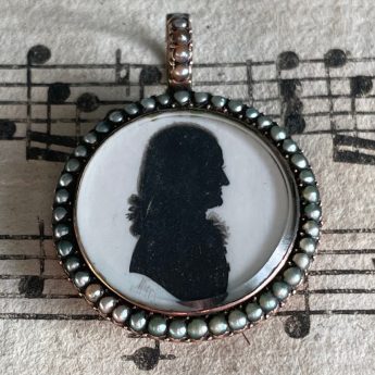 John Miers, teeny silhouette of a gentleman