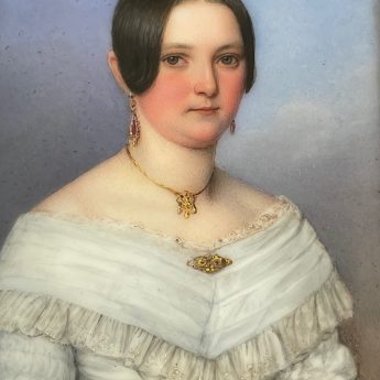 Jacob Spelter, miniature portrait on porcelain