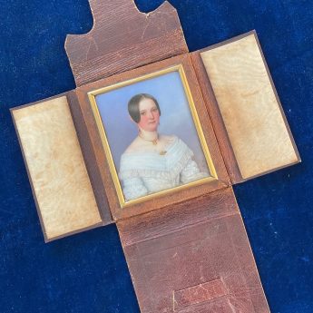 Jacob Spelter, miniature portrait on porcelain