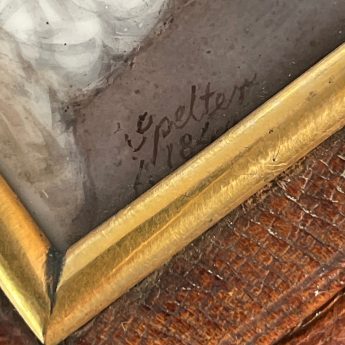 Jacob Spelter, miniature portrait on porcelain