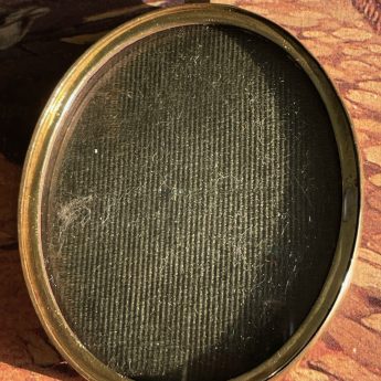 Unsigned miniature portrait of a terrier