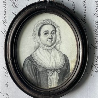 James Ferguson, family group of plumbago portraits