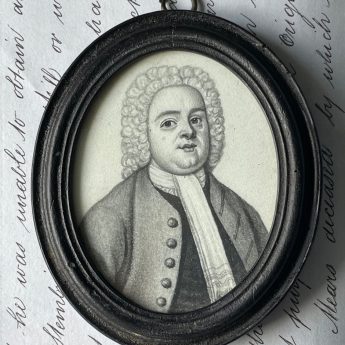 James Ferguson, family group of plumbago portraits