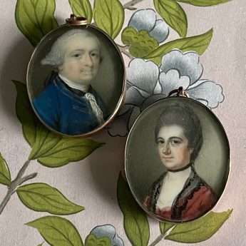 Samuel Cotes, a pair of portraits of named sitters