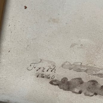 Royal Victoria Gallery, cut and gilded silhouette of a gentleman