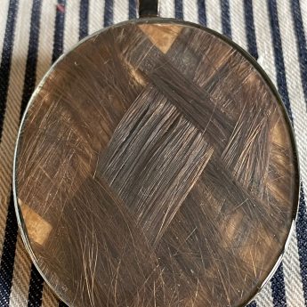 Elizabeth Hudson, silhouette reveres painted on glass