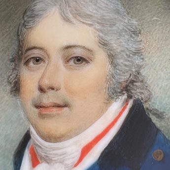 Samuel Shelley, miniature portrait of George Powney