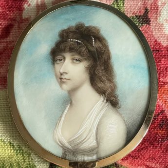 Andrew Plimer, miniature portrait of Selina Gideon Childers