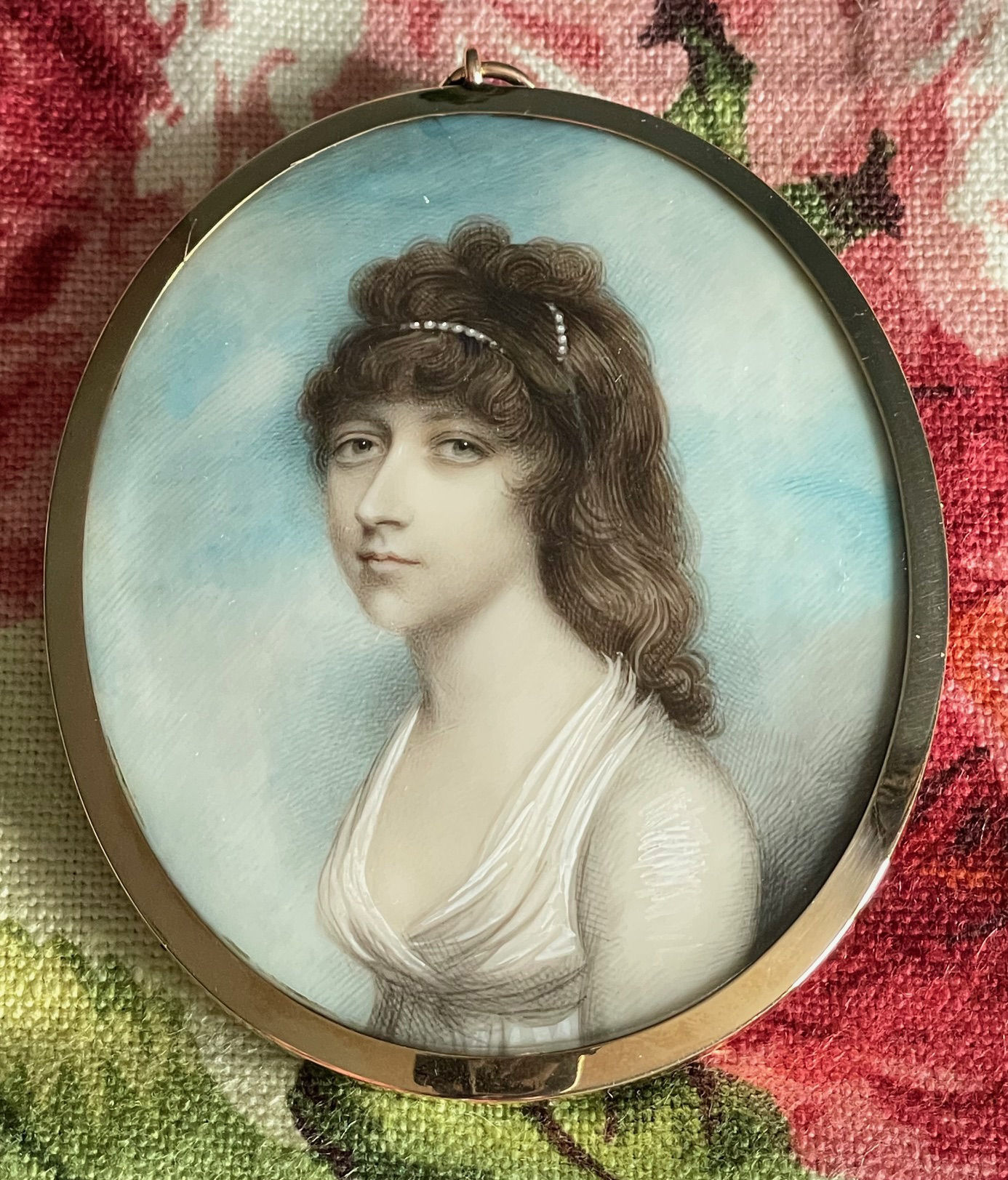 Andrew Plimer, miniature portrait of Selina Gideon Childers