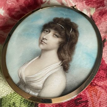Andrew Plimer, miniature portrait of Selina Gideon Childers
