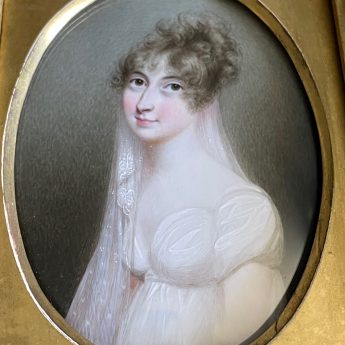 Anne Mee, miniature portrait of Caroline Matilda Chichester