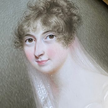 Anne Mee, miniature portrait of Caroline Matilda Chichester