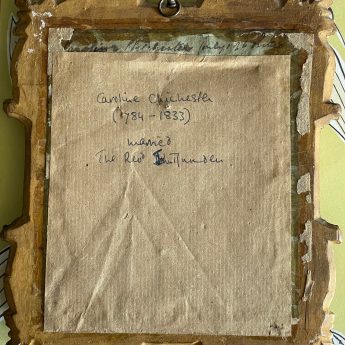 Anne Mee, miniature portrait of Caroline Matilda Chichester