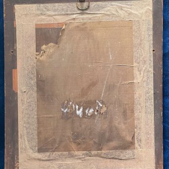 Henry Edridge ARA, watercolour portrait of Mrs Pope in a classical garden landscape