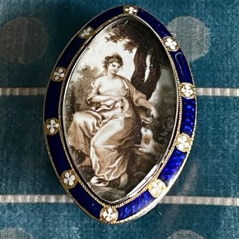Georgian sepia love token