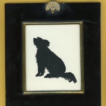 Augustin Edouart, cut silhouette of a dog