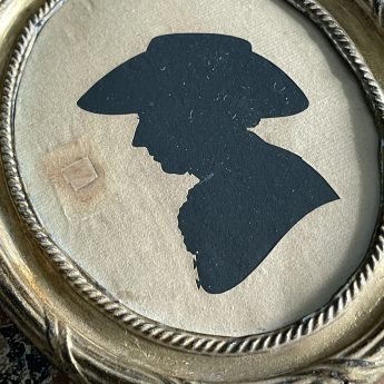 Sarah Harrington, hollow-cut silhouette of John Horsfall