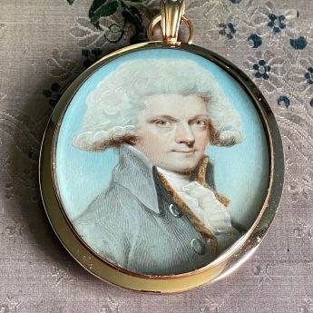Charles Shirreff, miniature portrait of a gentleman