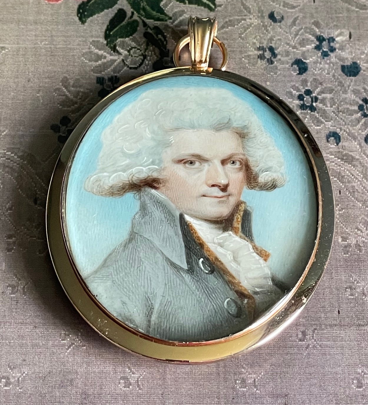 Charles Shirreff, miniature portrait of a gentleman