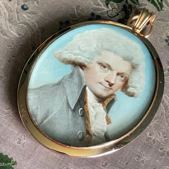 Charles Shirreff, miniature portrait of a gentleman
