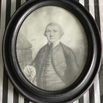 John Taylor, plumbago portrait of a gentleman