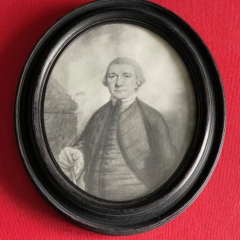 John Taylor, plumbago portrait of a gentleman