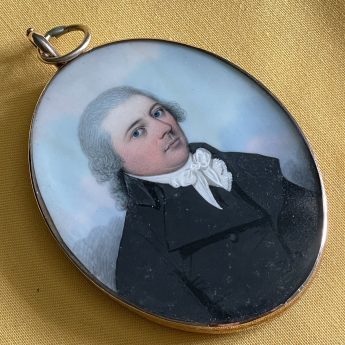 Frederick Buck, miniature portrait of a professional gentleman
