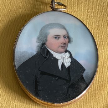 Frederick Buck, miniature portrait of a professional gentleman