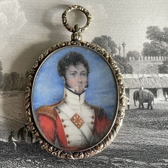 Miniature portrait of Capt Thomas Michael Claridge