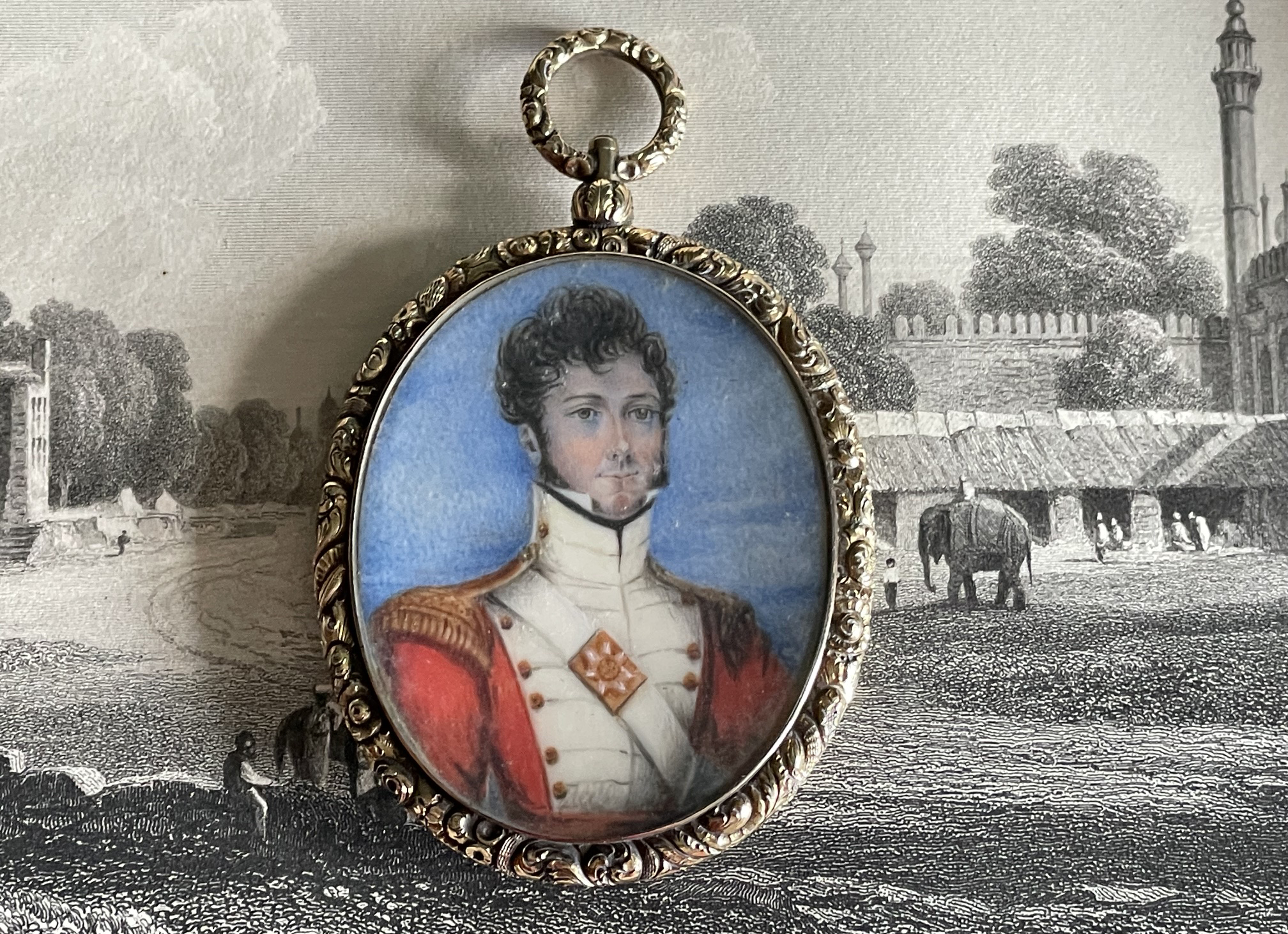 Miniature portrait of Capt Thomas Michael Claridge