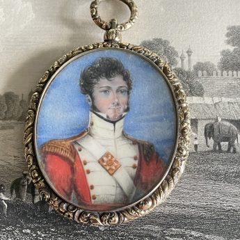 Miniature portrait of Capt Thomas Michael Claridge